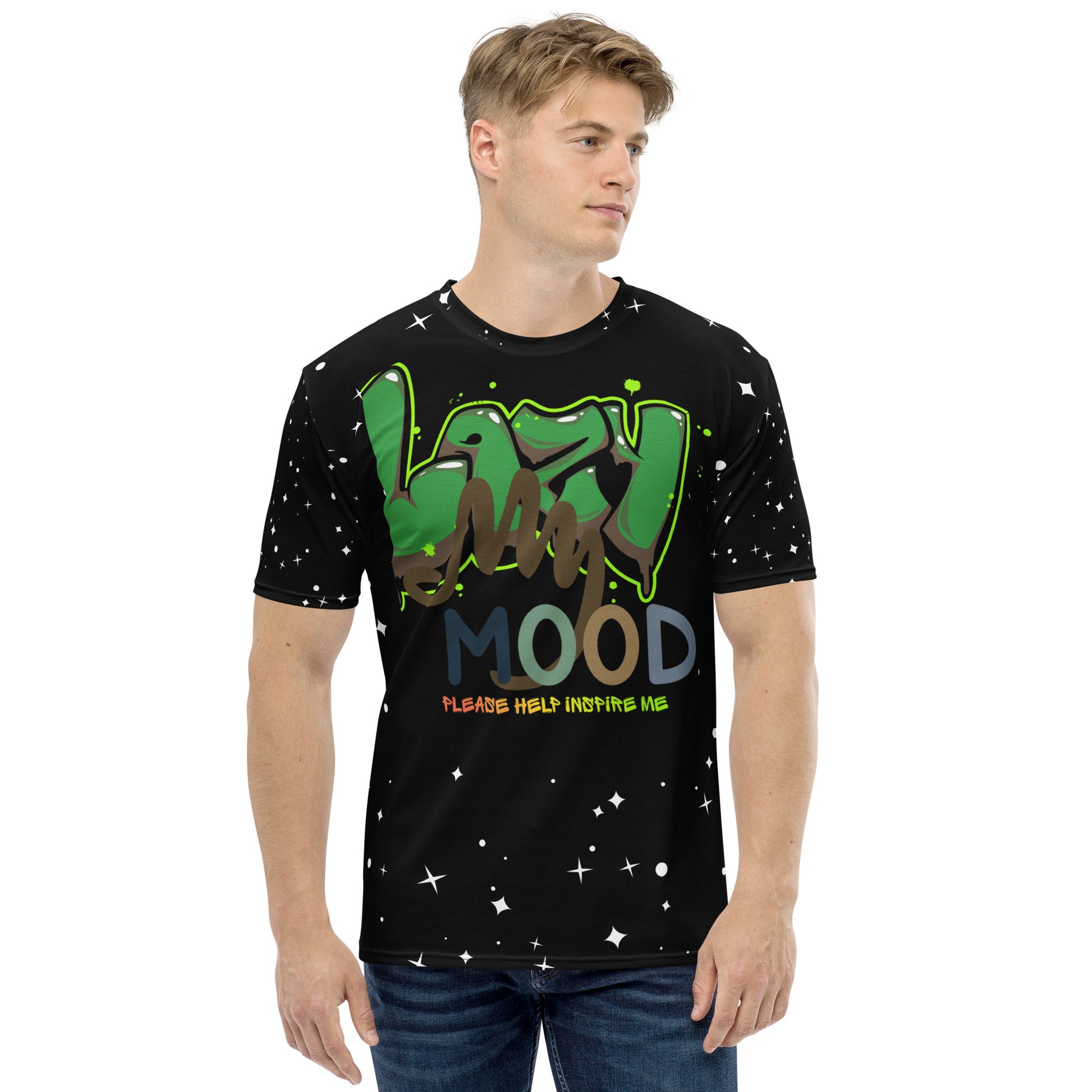Lazy Mood Men's Motivational Graphic T Shirt by PHIM